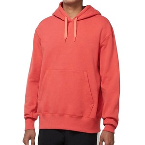 Breathable Plus Size Hoodies for Man, 100% Cotton Latest Design Mens Hoodies Fleece Pullover <b>Red</b> Color Mens Hoodies - Product Image 1