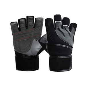 Meilleur fournisseur de gants de fitness demi-doigts en cuir pour la musculation, la gym et l'entraînement, unisexe, à enfiler, sans doigts - Product Image 3