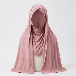 ผ้าพันคอผ้าฝ้ายทวิลล์จีบสีสันสดใสสำหรับฤดูร้อน ขายส่ง ผ้าคลุมศีรษะฮิญาบสำหรับผู้หญิงมุสลิม น้ำหนักเบา คุณภาพพรีเมียม นุ่ม ทันสมัย - Product Image 1