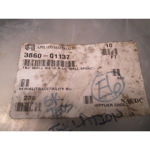 AMAT 3860-01137 TBG INSUL 3/4" ID x 1/2" WALL - Équipements et pièces semi-conductrices de renommée mondiale à la fois fiables et durables - Product Image 1