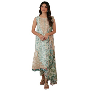 Lawn <b>Salwar</b> Kameez Women Pakistani Ethnic Party Wear <b>Punjabi</b> Patiala Stitching Available Wholesale <b>Suit</b> Natural With OEM Service - Product Image 5