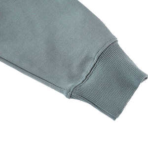 Meilleur fabricant de sweats à capuche blancs pour hommes, coupe classique, en velours, avec logo uni au dos, style streetwear décontracté, broderie et impression par décoloration - Product Image 3