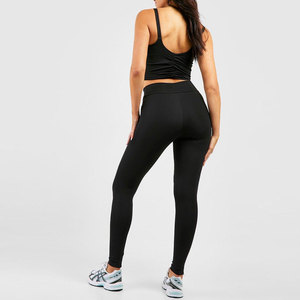 Conjunto Deportivo de 2 Piezas para Mujer, Leggings y Bra con Cierre, Estampado Animal, Ligero, Transpirable, Cintura Elástica, Logotipo Frontal - Product Image 4