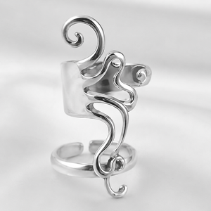 Anillo de latón hecho a mano para artritis, ajustable, tipo férula para nudillos - Product Image 2