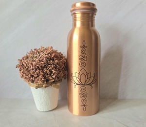 <b>Custom</b> Copper <b>Water</b> <b>Bottle</b> With Logo Branding Gift Packaging And Bulk Wholesale Supply Premium Reusable Drinking <b>Bottle</b> - Product Image 1
