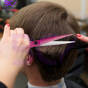 Tijeras de Peluquería de Acero Inoxidable Personalizadas, Color Rosa 2026, Servicio OEM ODM, Mejor Proveedor, Nuevo y Moderno Diseño - Product Image 6