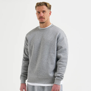 Sweat-shirt décontracté pour homme, sport d'hiver, coupe ajustée, en molleton bouclette épais 100% coton, écologique, tendance - Product Image 6