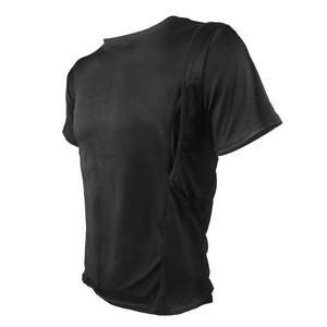 Camisa táctica transpirable de manga corta con cuello redondo para hombre, con funda oculta para arma, de secado rápido, estilo urbano y duradera. - Product Image 2