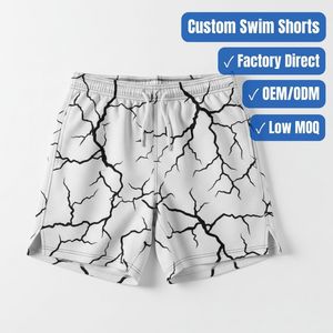 ผู้ผลิตกางเกงว่ายน้ำคุณภาพพรีเมียมแบบกำหนดเอง OEM กางเกงชายหาดแบรนด์ส่วนตัว กางเกงขาสั้นแห้งเร็วสำหรับฤดูร้อน - Product Image 1