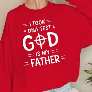 Sudaderas de punto informales con estampado DNA God para mujer, 100% poliéster - Product Image 3