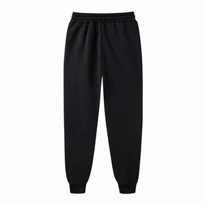 Men's black Cargo Jogger Pants Elastic Waist Drawstring Multiple Pockets Casual Spring Style 100% Cotton Breathable Midweight - Product Image 2
