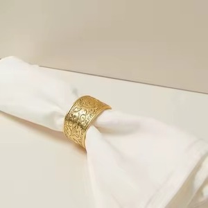 ชุดแหวนรองผ้าเช็ดปากโลหะตกแต่ง พรีเมียม สำหรับตกแต่งโต๊ะรับรองแขก - Product Image 1