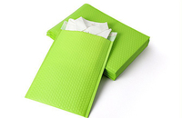 Enveloppes à bulles colorées, enveloppes rembourrées violettes/noires/vertes, sacs d'expédition à bulles imprimés sur mesure