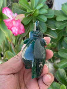 Hand Carved Natural Fuchsite <b>Elephant</b> Figurine Green Crystal Animal Statue OEM ODM Wholesale Supplier - Product Image 4