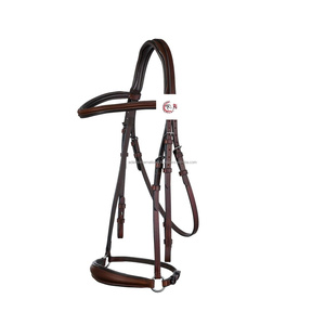 Banda de cuero de alta calidad para cejas de cristal, brida de cuero de carreras de caballos, venta al por mayor - Product Image 2