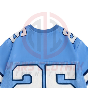Maillot de football américain en polyester sublimé à manches courtes en mesh, qualité supérieure, en gros - Product Image 3