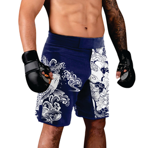 New Arrival Custom Design Heat-Transfer Printed Light Weight Stretch MMA <b>Shorts</b> Mens <b>Grappling</b> BJJ Training Jiu Jitsu OEM - Product Image 5