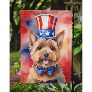 Norwich Terrier Patriotic American <b>Garden</b> <b>Flag</b> Multicolor Mailbox Decorative Yard Banner for Patio Artwork Flower Beds Size - Product Image 3