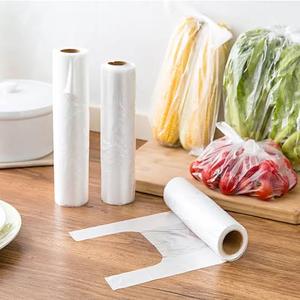 Biodegradable HDPE Bottom Gusset Heat Seal Transparent Produce Roll <b>Bags</b> for <b>Vegetable</b> and Food Packaging with Custom Print - Product Image 5