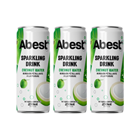 Eau gazeuse à la pastèque 330ml en canette aluminium, saveur fruit tropical de haute qualité, OEM ODM, marque privée, fournisseur Vietnamien
