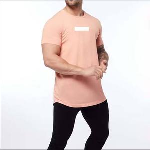 Men's Summer Cotton T-Shirts Breathable Regular Fit High Street Style Crewneck Short Sleeve Solid Design Customizable <b>logo</b> - Product Image 2