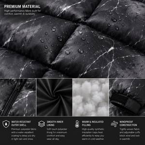 New Style Men Stand Collar Puffer Jacket Soft Warm <b>Fabric</b> Comfortable Durable Material Breathable Eco-Friendly Winter - Product Image 6