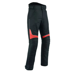 Pantalones de Motocicleta Unisex Grises de Poliéster/Algodón con Paneles Negros en las Rodillas, Transpirables, con Logotipo Impreso Digitalmente en la Parte Delantera, Personalizables, Ropa Deportiva - Product Image 5