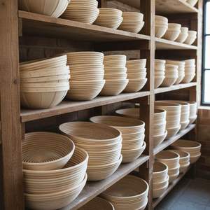 <b>Bread</b> Proofing <b>Basket</b> Natural Rattan Bamboo Eco-friendly Non-stick Dough Rising Bowl Handmade Sourdough Baking Tool for - Product Image 5