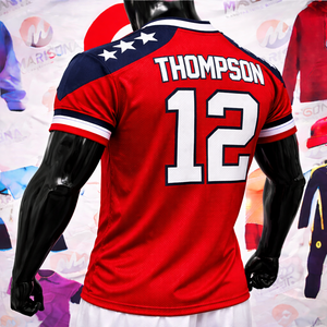 Maillot de football américain pour équipes et ligues, grande taille, séchage rapide, respirant, antibactérien, anti-humidité, 100 % polyester - Product Image 3