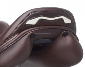 Selle de dressage en cuir de qualité supérieure Plusieurs couleurs et tailles disponibles-Taille du siège 14 "-18" - Product Image 5