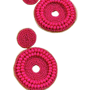 customized seed beaded embroidery <b>handmade</b> <b>earring</b> for girls best price from India - Product Image 4