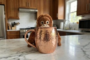 Taza Moscow Mule de Cobre Martillado Hecha a Mano, Taza de Cerveza de Cobre Puro, Copa de Cóctel Grabada Personalizada, Regalo para Padrinos de Boda, Regalo de Aniversario - Product Image 5
