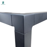 Connecteur de main courante en acier inoxydable 304 316, finition satinée noire, triple, 40 mm, type T carré, pour poteaux de balustrade