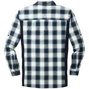 Chemise de marque avec logo personnalisé pour homme, manches longues, imperméable, coupe-vent, légère, anti-UV, 100% polyester, UPF 50, pêche - Product Image 2