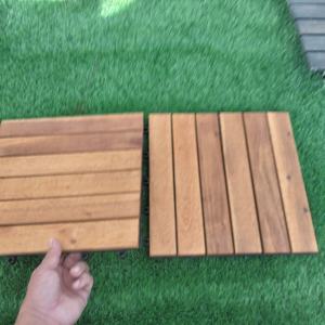 Baldosas de Madera de Acacia Modernas, Resistentes al Agua, con Acabado Cepillado, 300x300mm, con Veteado de Madera, para Uso en Exteriores, Jardín, Terraza, Patio Trasero - Product Image 6