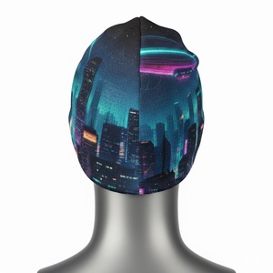 Bonnet tricoté unisexe pour femme et homme, style décontracté, uni, hip-hop, avec fermeture snap, nouveau jacquard 2026 - Product Image 3