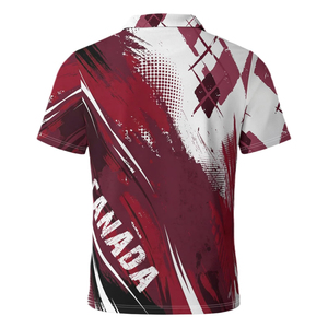Polo pour homme à manches courtes, imprimé drapeau américain, décontracté, respirant, en polyester tricoté, avec logo sur le devant, idéal pour le golf - Product Image 6