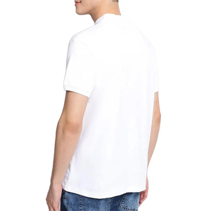 Chemises polo en jersey tricoté, coupe slim et oversize, couleur unie noire, manches courtes, personnalisables avec logo par sublimation ou broderie. - Product Image 2