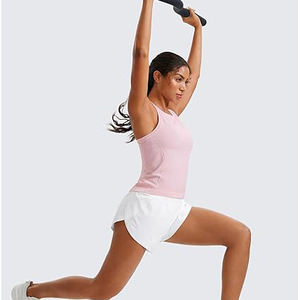 Top sin mangas con abertura frontal en forma de llave para mujer, mezcla de algodón y poliéster, detalle circular en el pecho, cuello redondo, chaleco femenino de verano - Product Image 5