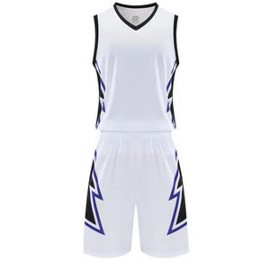 Conjunto de Uniforme de Baloncesto Femenino 100% Poliéster Antibacterial de Secado Rápido, Chaleco sin Mangas, Pantalones Cortos y Camiseta - Product Image 5