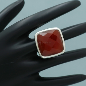 Top tendance 925 argent Sterling luxe Original cristal fait à la main Premium hommes pierres précieuses bague de mariage ovale carré poire coupe ronde - Product Image 5