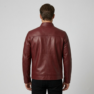 Men's Slim Fit Custom <b>Leather</b> Jacket – <b>High</b> Grade Breathable | Stylish <b>Top</b> Demanded Fashion Clothing Manufacturer - Product Image 2