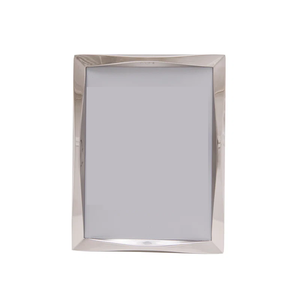 Marco de Fotos Moderno de Metal Plateado Facetado, Marco Geométrico de Alto Brillo para Decoración de Mesa en el Hogar y la Oficina - Product Image 1
