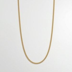 Collier chaîne gourmette en or massif 9K pour femme, collier en or véritable, chaîne fine classique, bijoux raffinés, conception personnalisée OEM - Product Image 1