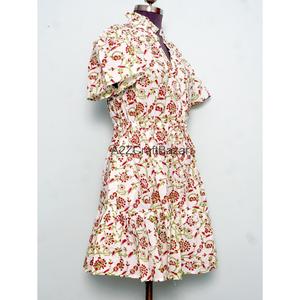 Vestido de Verano para Mujer, 100% Algodón Puro, Cómodo, Manga Corta, Largo Medio, Informal, Ligero - Product Image 5