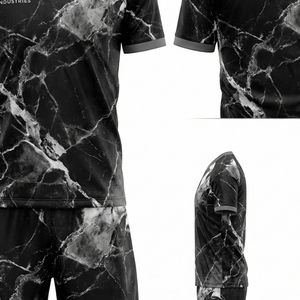 Ensemble de short et maillot de football pour l'entraînement, vêtements de sport athlétiques, uniforme d'équipe personnalisé MALUZA INDUSTRIES - Product Image 2