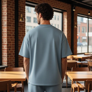 Nouveaux T-shirts Homme Oversize Tendance Épaules Tombantes Col Rond Manches Courtes Ample 100% Coton Grande Taille Impression Numérique Hip Hop - Product Image 3