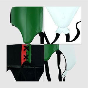 OMIKA INTERNATIONAL Protège-entrejambe de boxe professionnel unisexe – Protection en cuir résistant aux chocs pour MMA, mousse haute densité, logo personnalisé, toutes tailles - Product Image 4