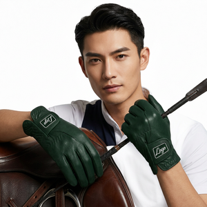 Gants de golf en cuir Cabretta respirant avec logo personnalisé pour hommes et femmes, gants de golf de qualité supérieure - Product Image 1