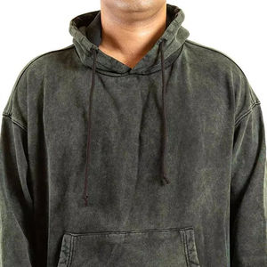 Venta al por mayor 2026: Abrigo de invierno para hombre, estilo urbano, transpirable, casual, con capucha, lavado ácido, estampado personalizado, 100% poliéster, superventas. - Product Image 4